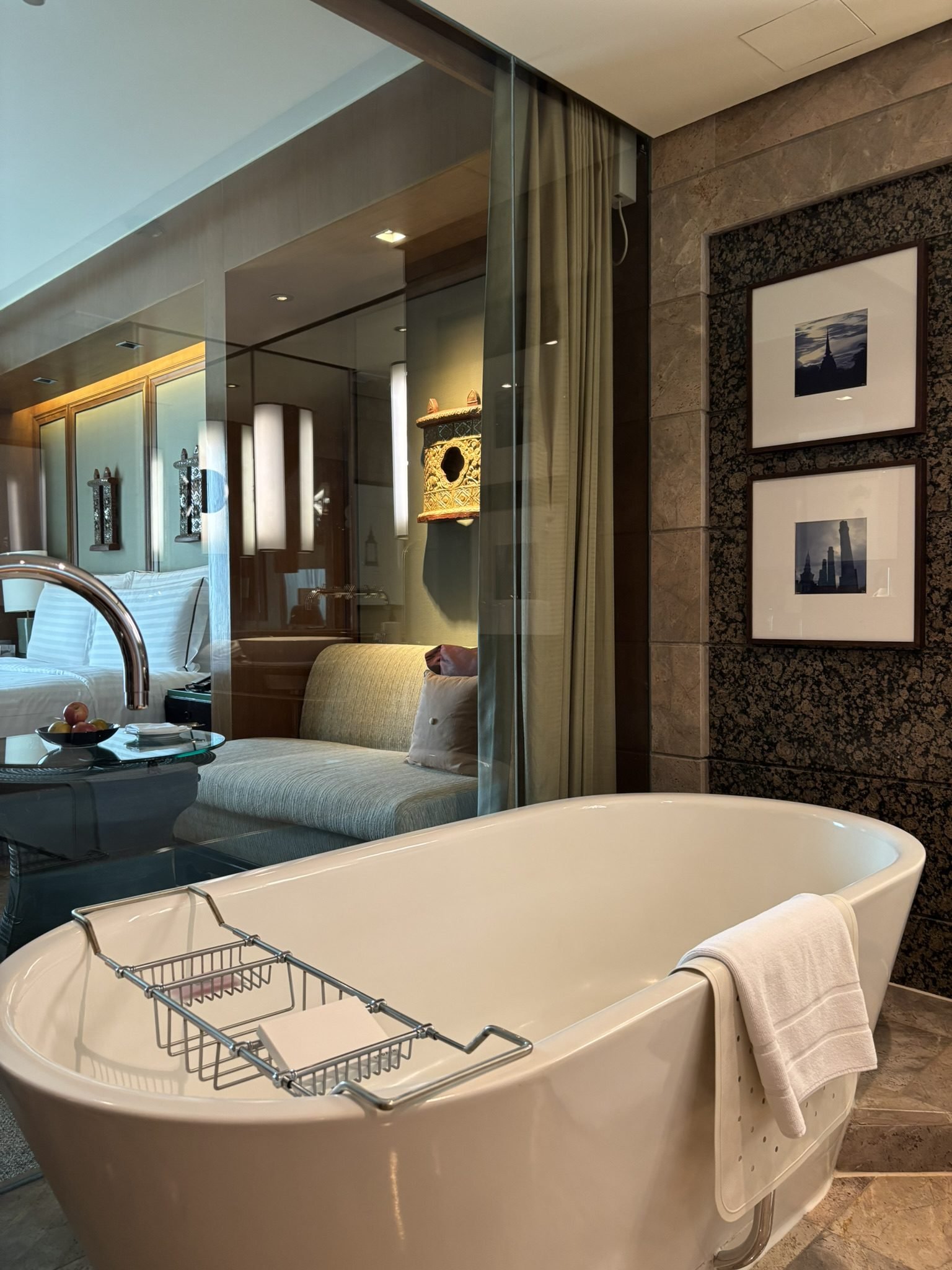 Conrad Bangkok bathroom with bathtub