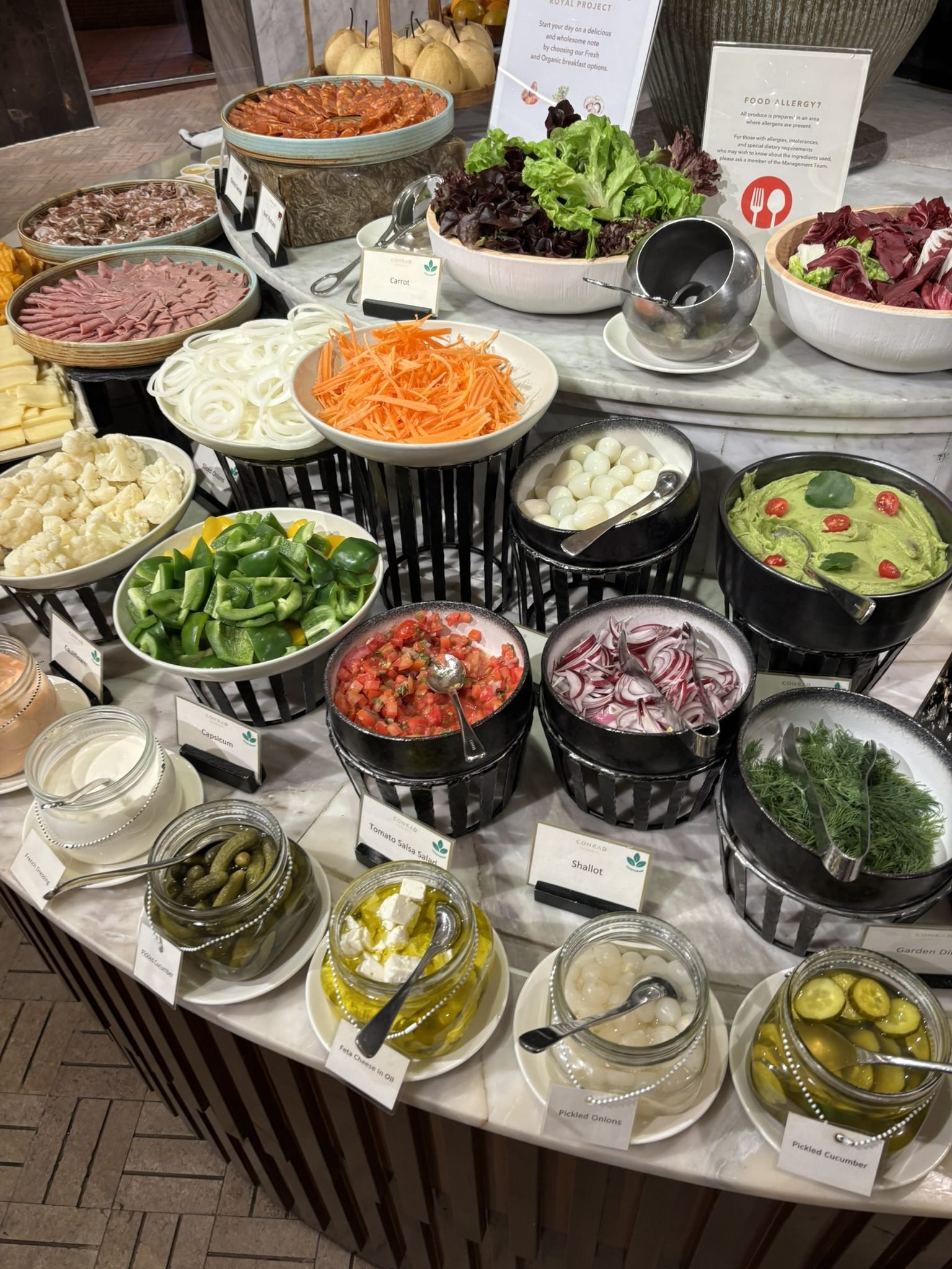 Conrad Bangkok breakfast Asian options