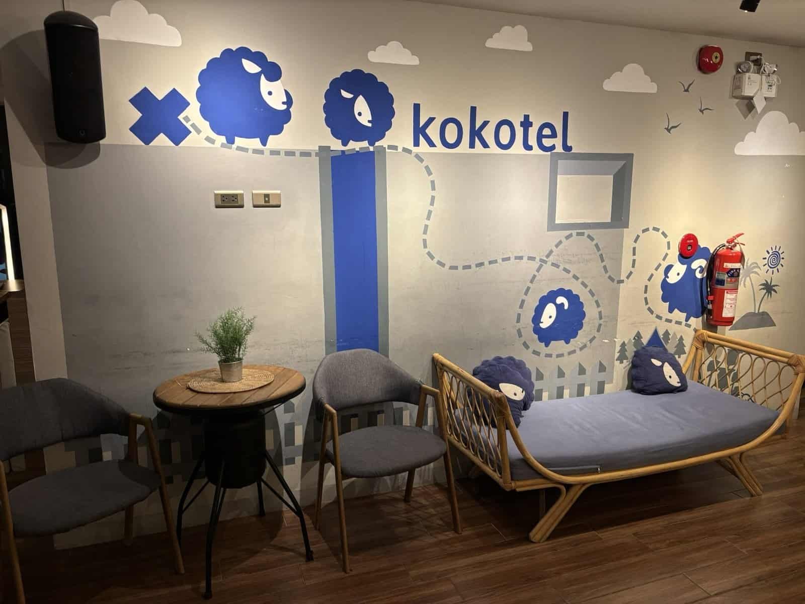 Kokotel Chiang Mai Nimman lobby with sheep mascot