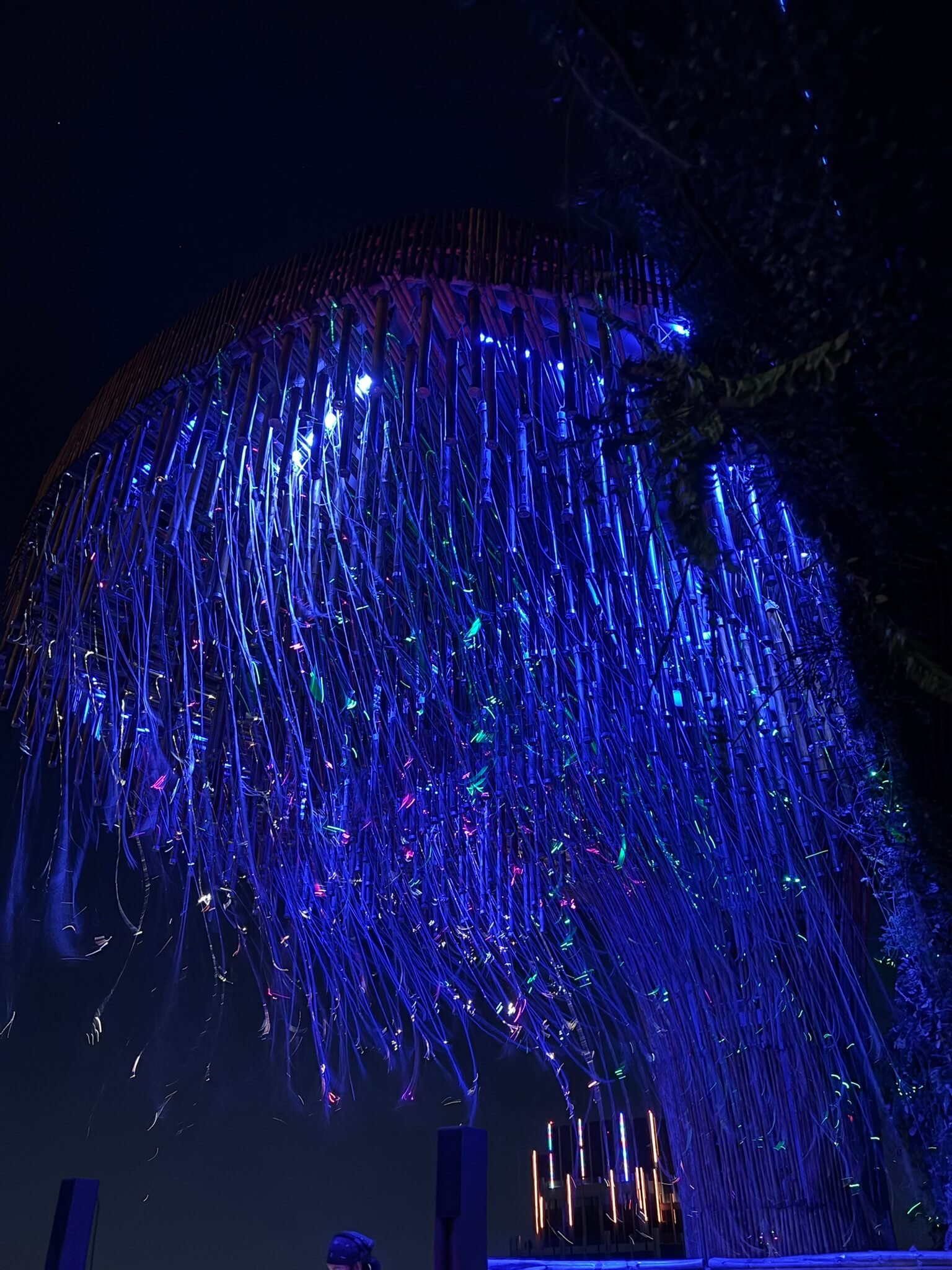 Tichuca jellyfish light installation close up