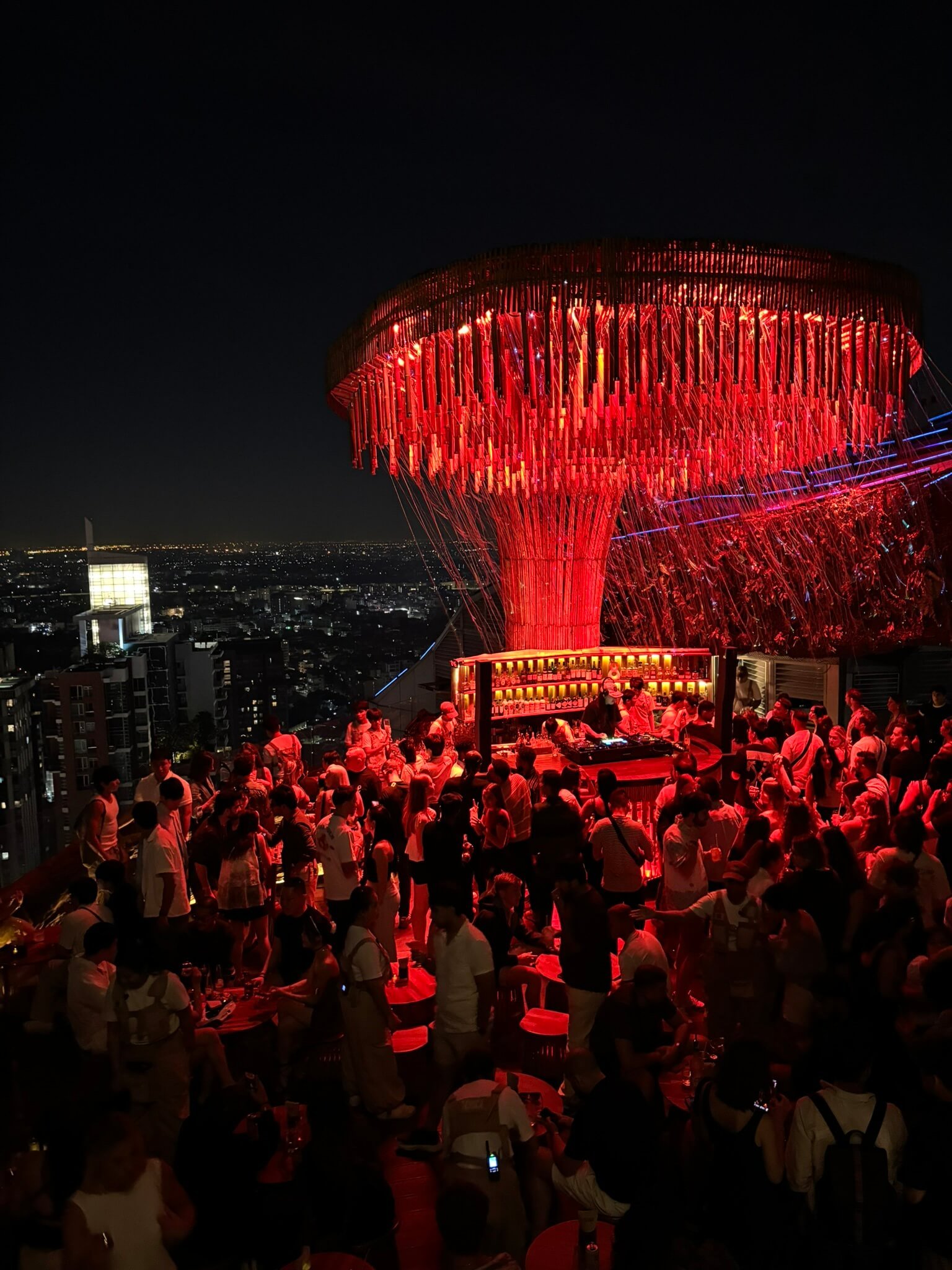 Tichuca party atmosphere packed crowd