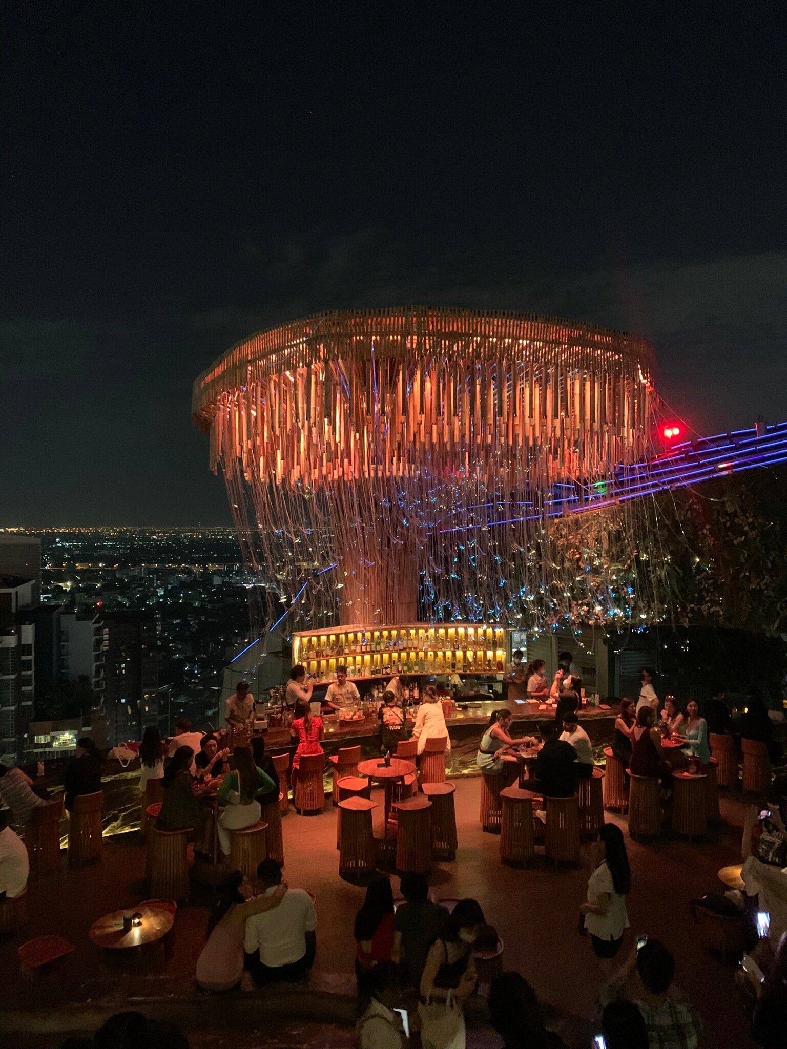 Tichuca rooftop bar early days Bangkok