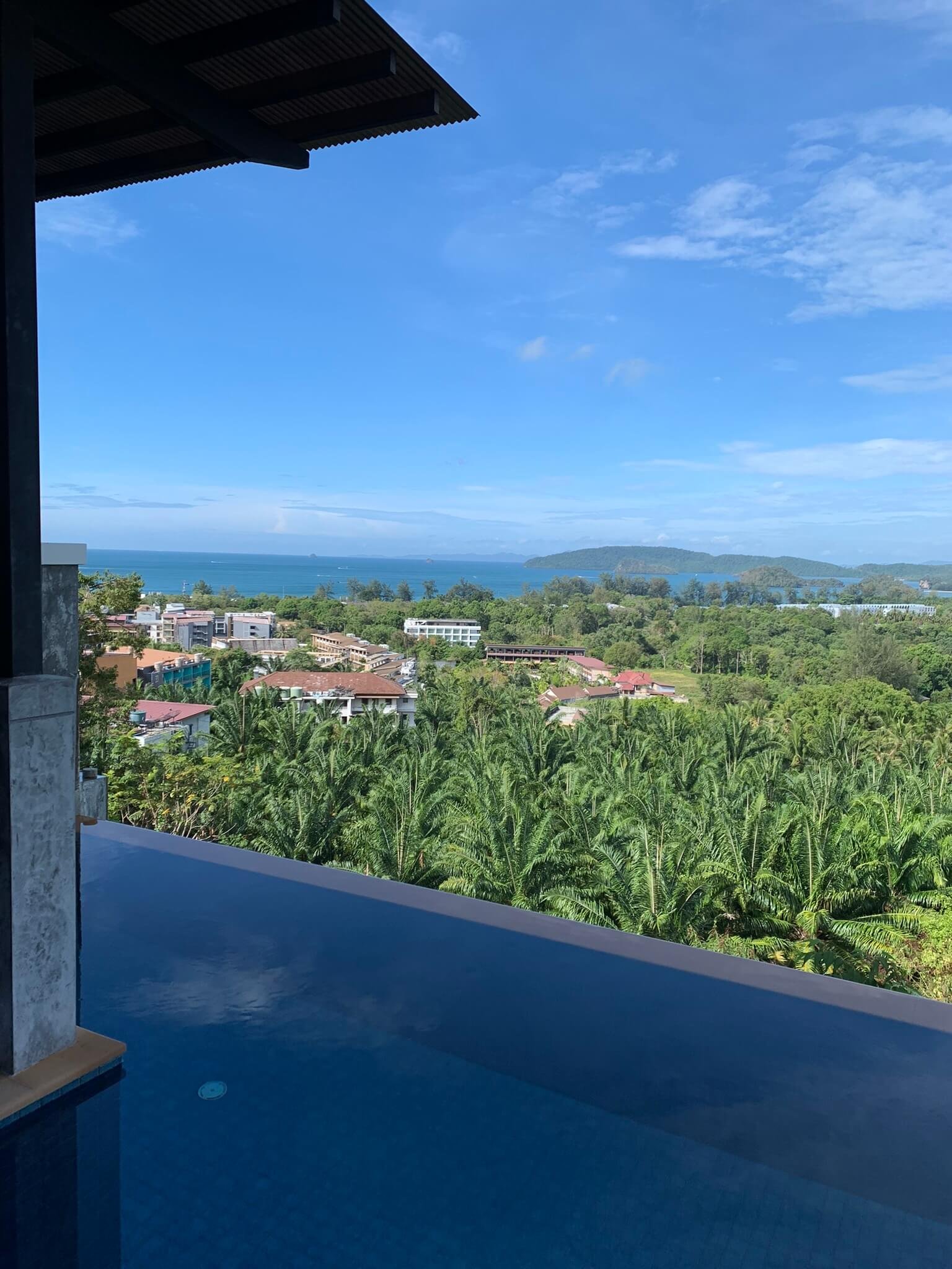 Ao Nang beach Krabi Thailand with longtail boats and limestone cliffs