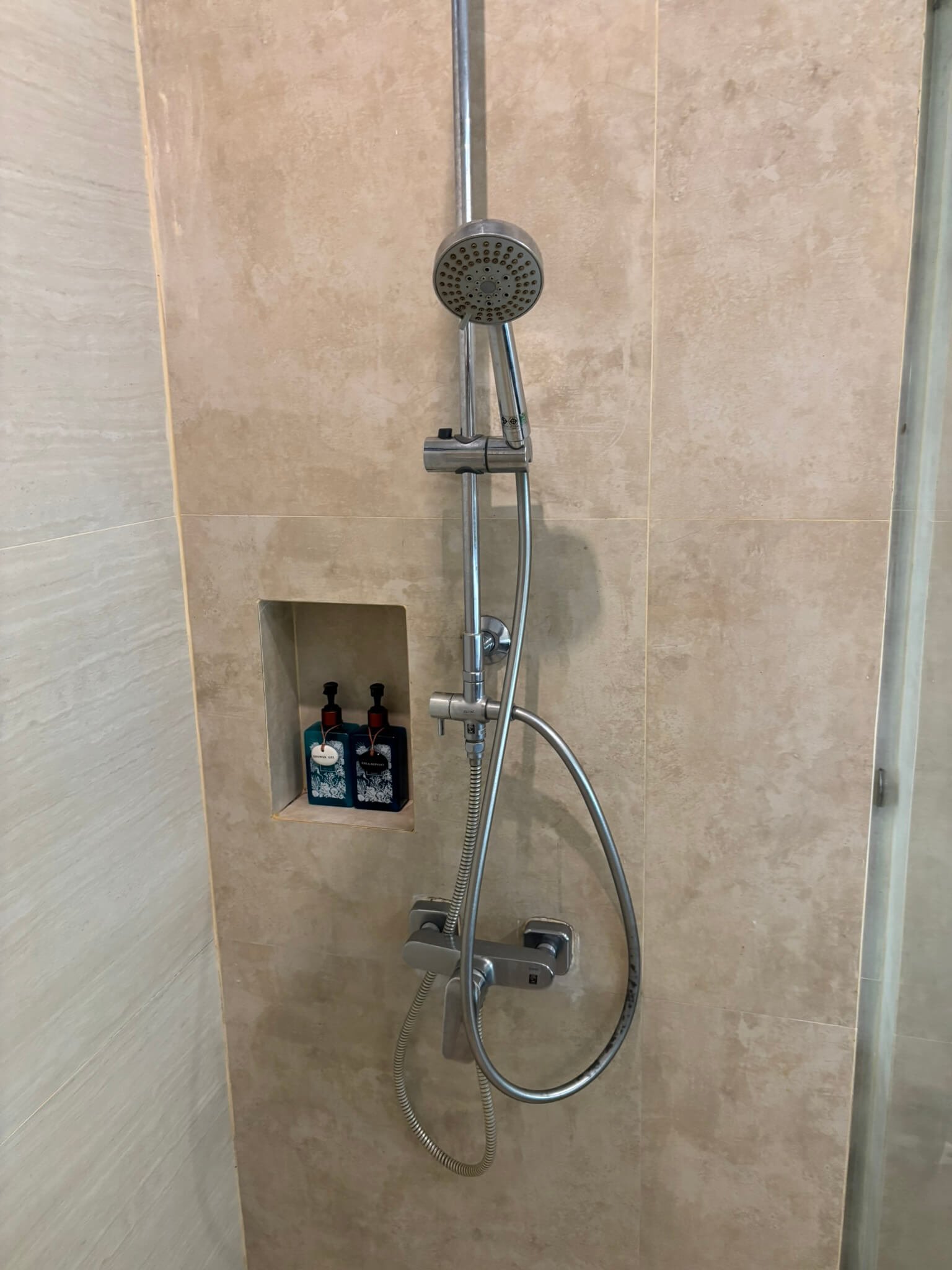 Bathroom vanity at Coral Cliff Beach Resort