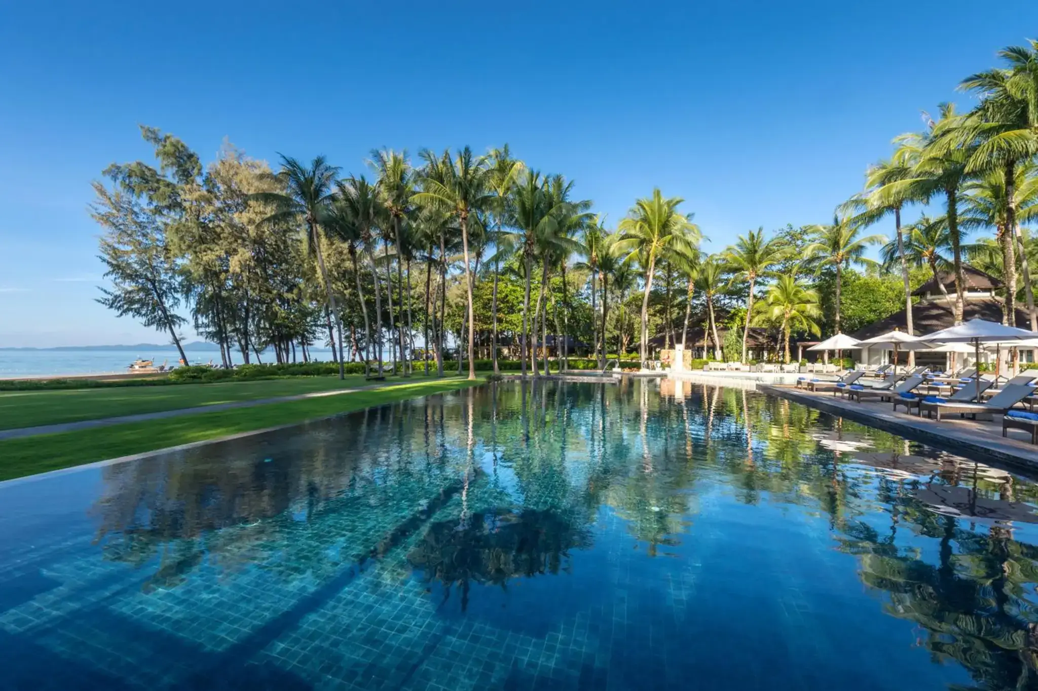 Dusit Thani Krabi Beach Resort Thailand tropical pool and gardens