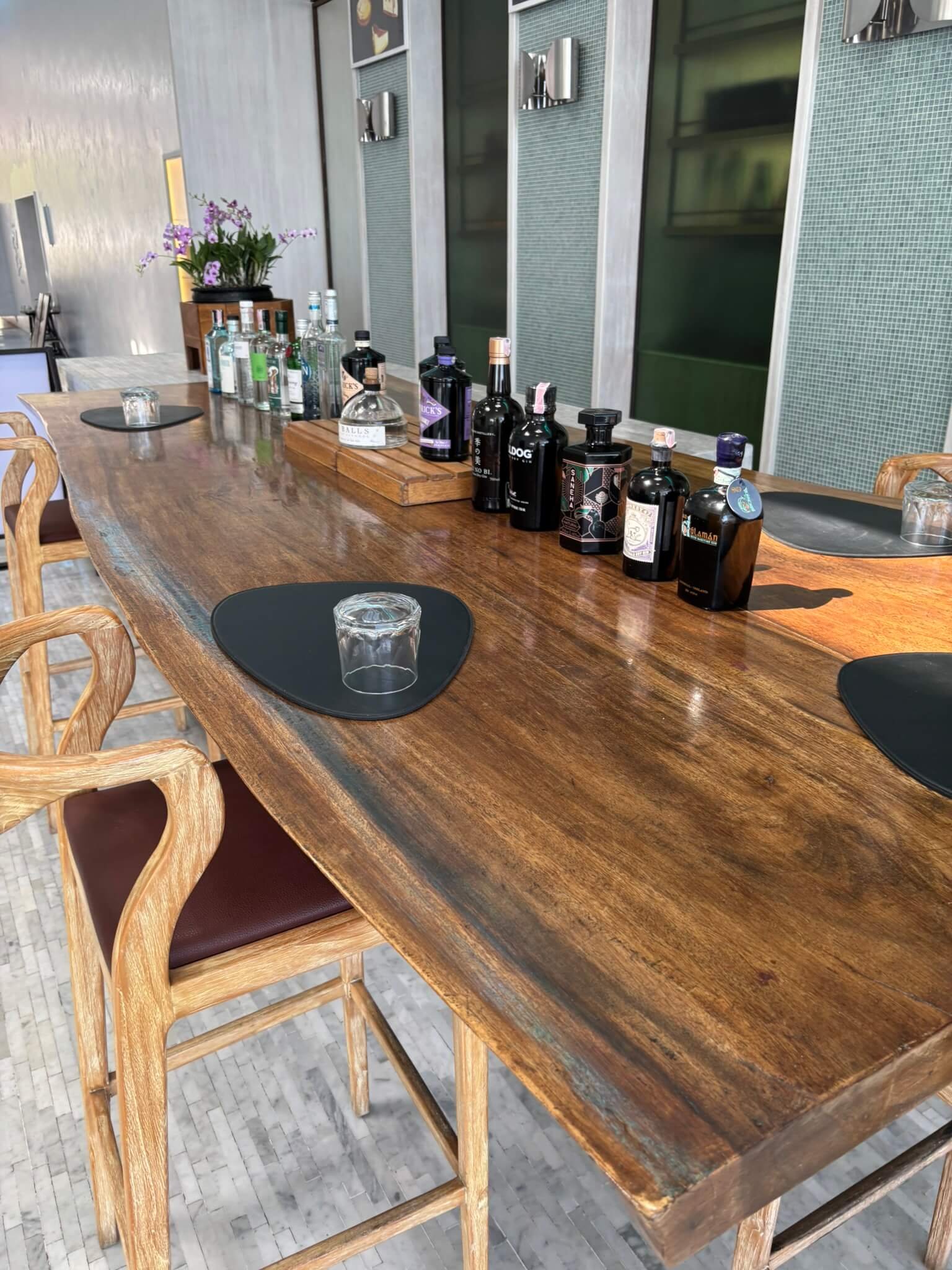 Panoramic view from the Hyatt Regency Koh Samui lobby overlooking pools and beach