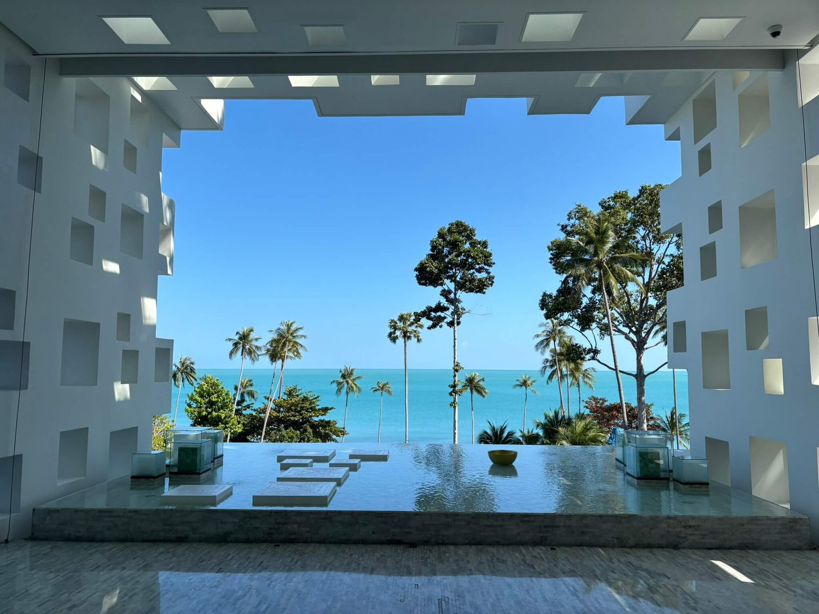 Lobby seating area at Hyatt Regency Koh Samui