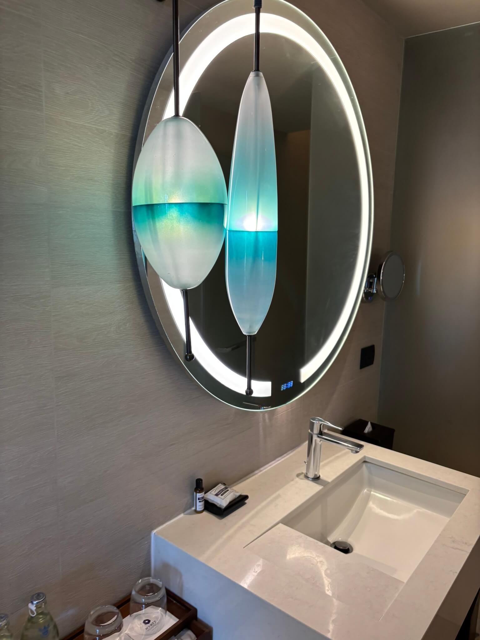 Mirror and vanity area in the Hyatt Regency Koh Samui room