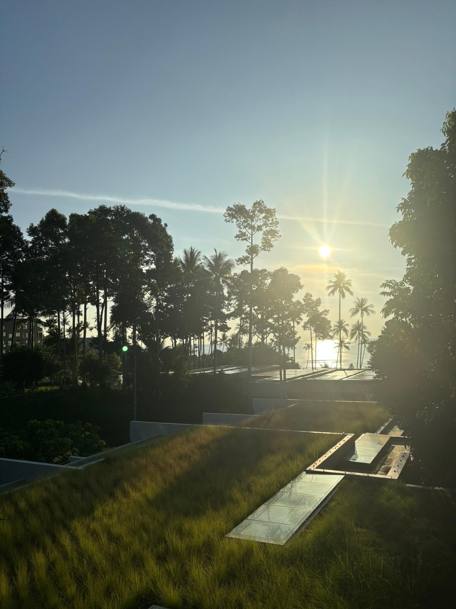 Pool area at Hyatt Regency Koh Samui overlooking the ocean