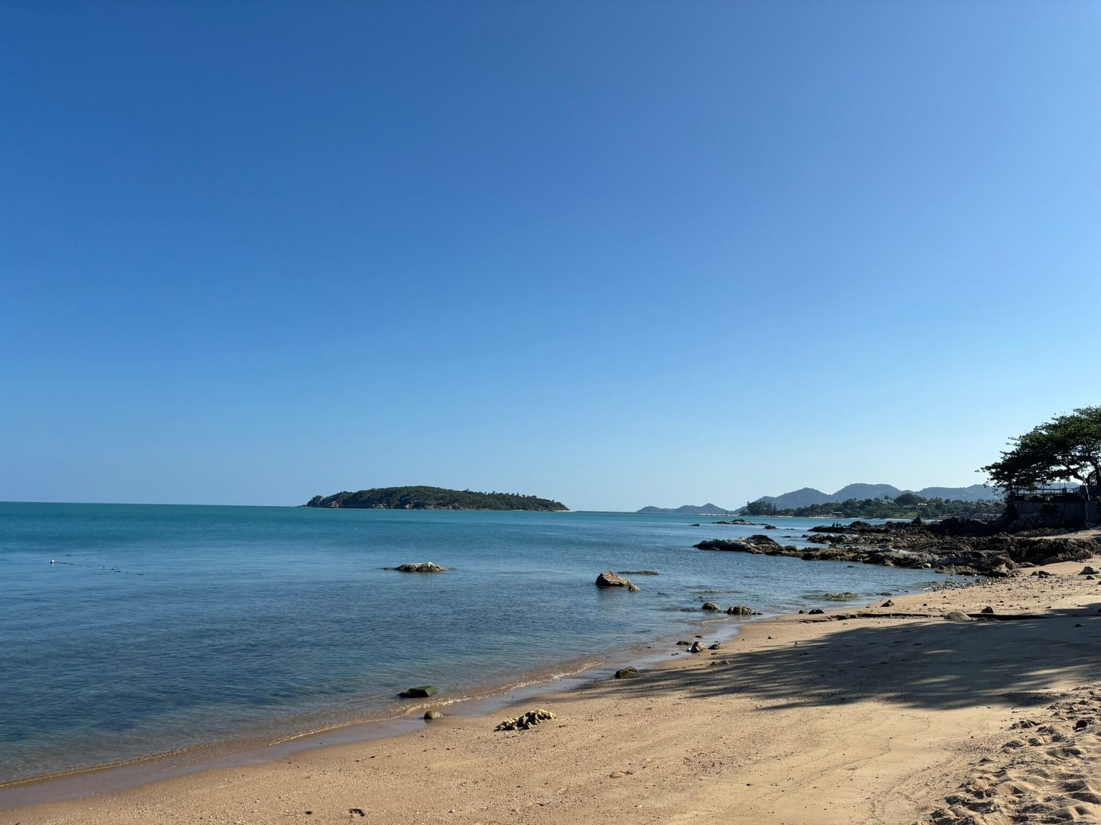 Another view of the beach at Hyatt Regency Koh Samui
