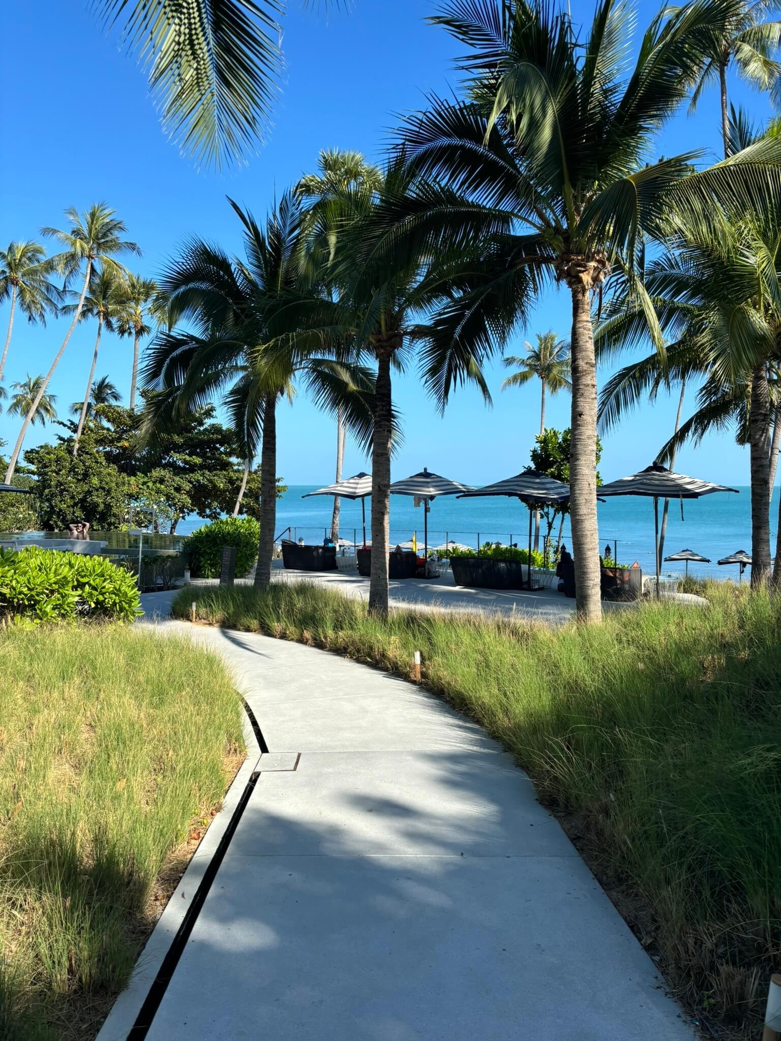 Walkway through the Hyatt Regency Koh Samui resort