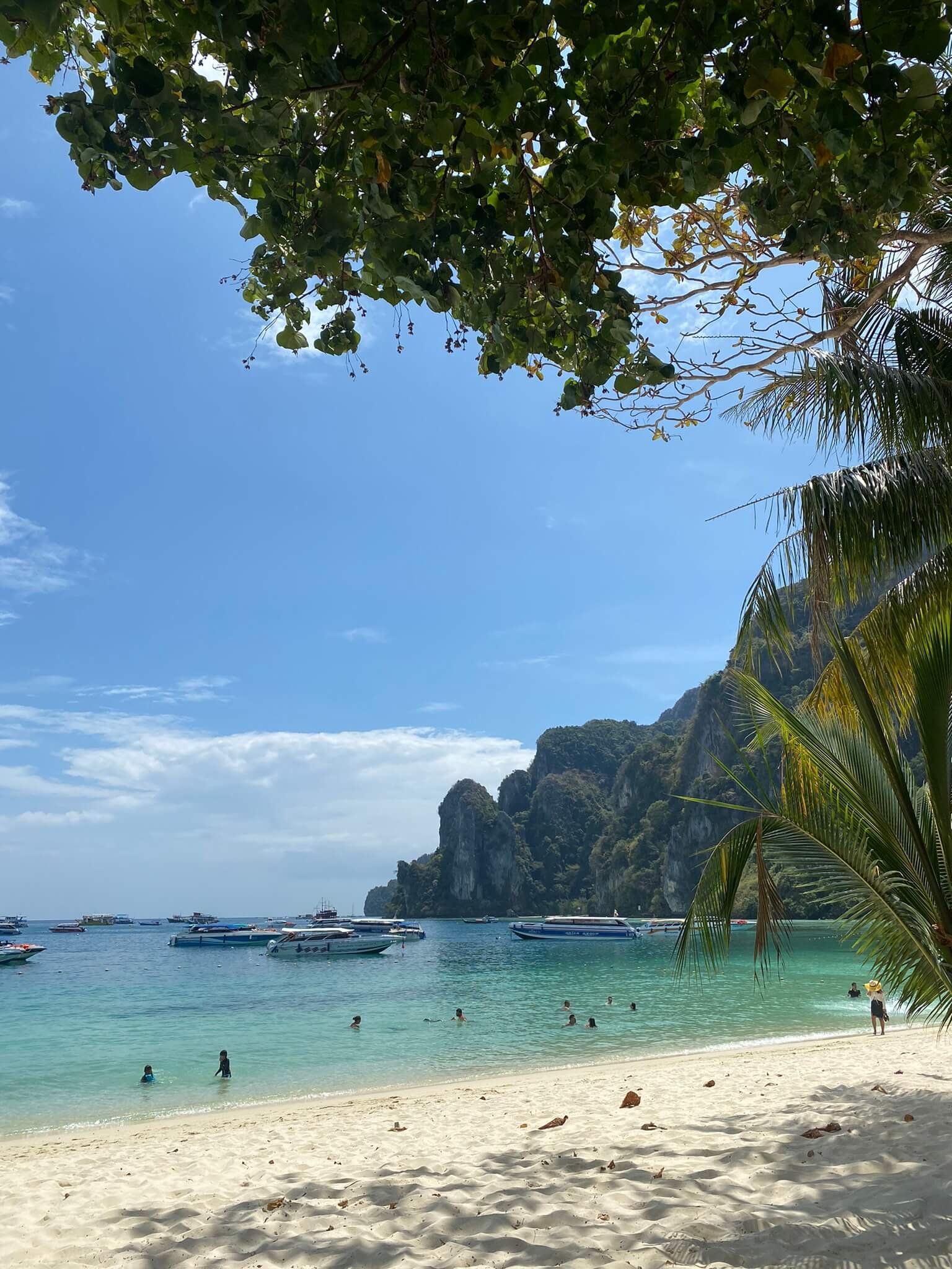 Four Islands longtail boat tour Krabi Thailand island hopping