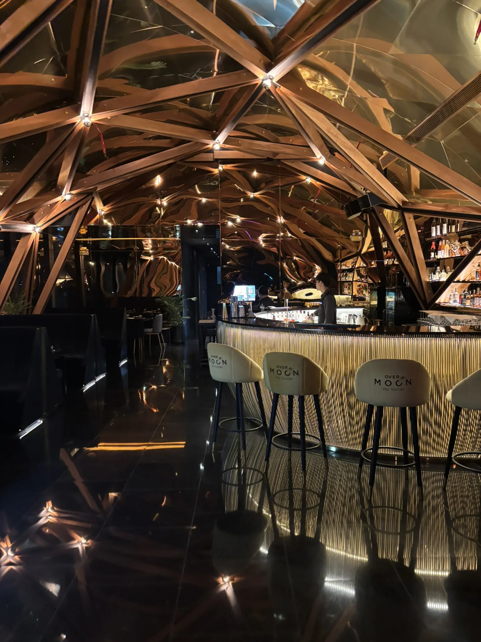 Over The Moon sky bar interior at Ana Anan Pattaya