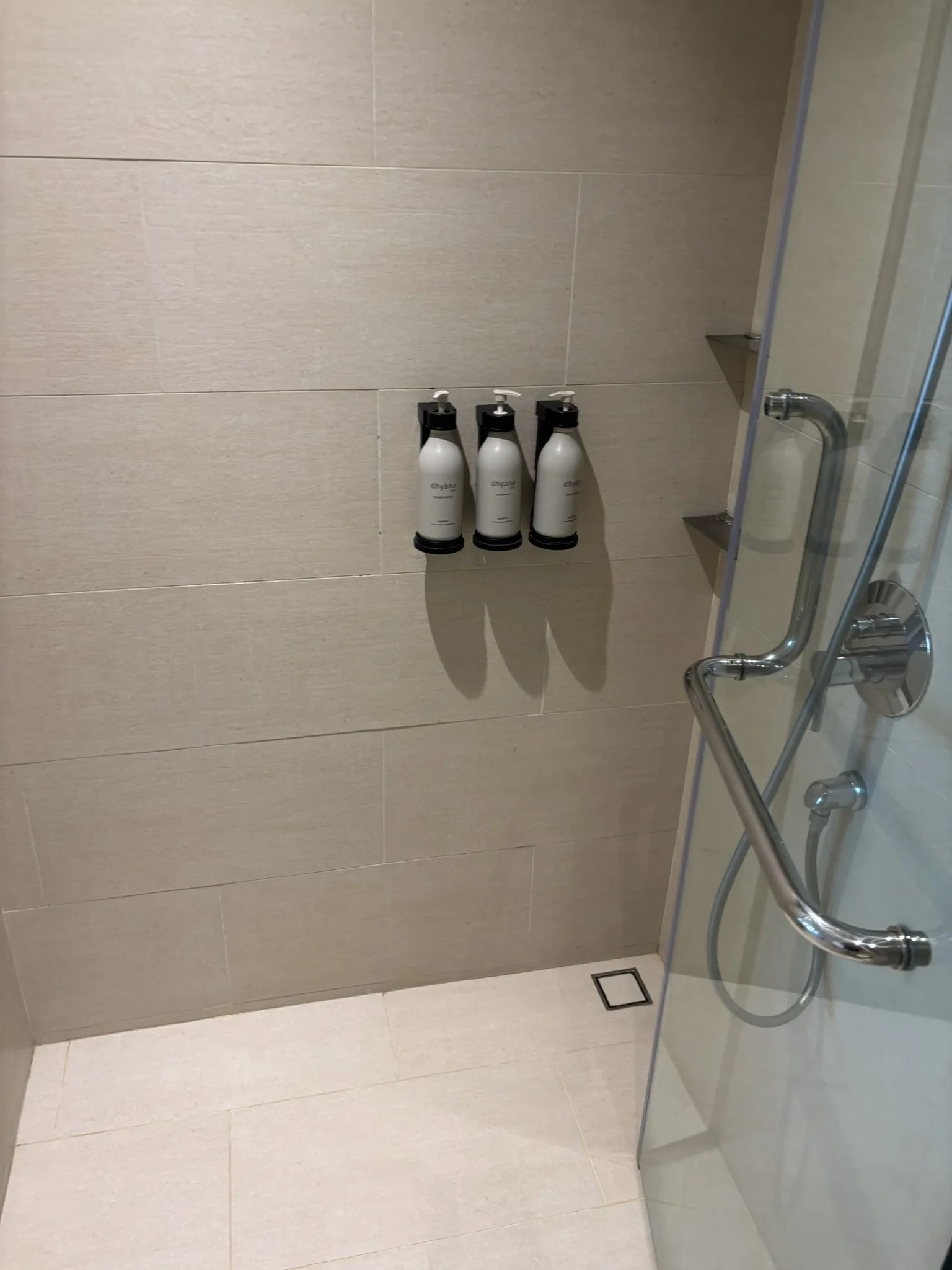 Shower with amenity dispensers at Ana Anan Pattaya