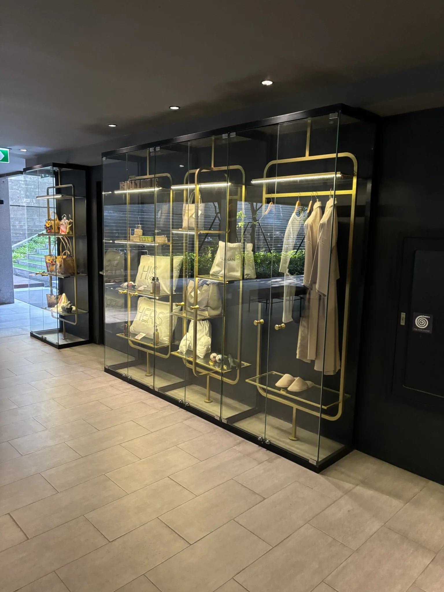 The Boutique display cases at Ana Anan Pattaya