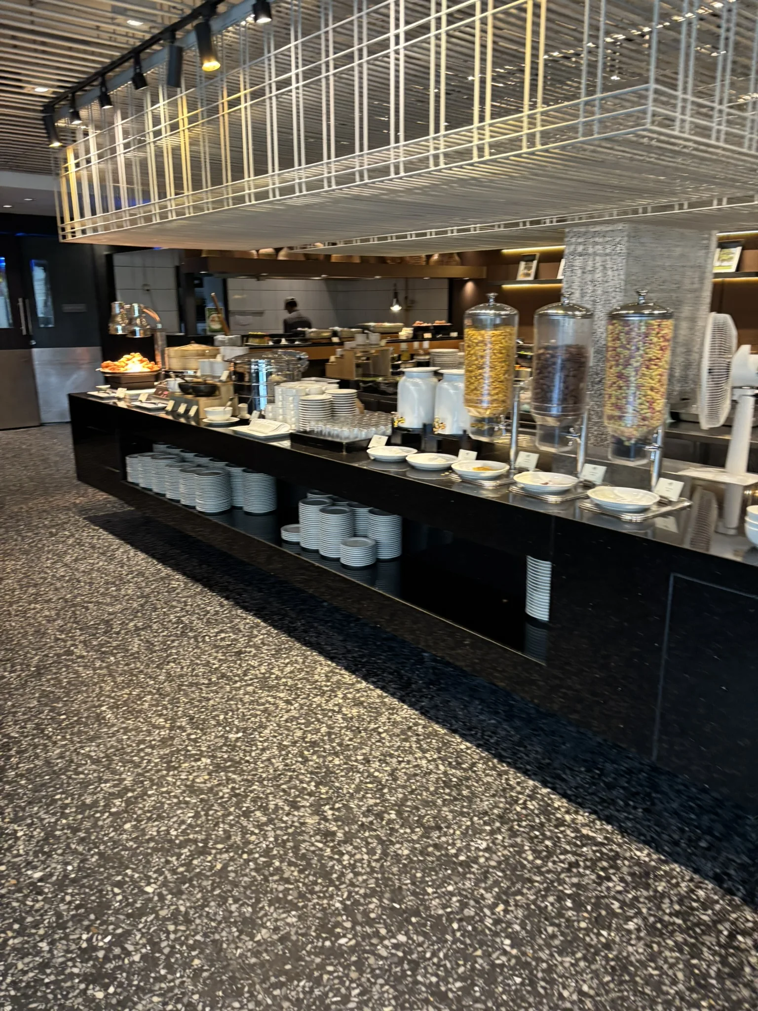 Breakfast buffet cereal station at Ana Anan Pattaya