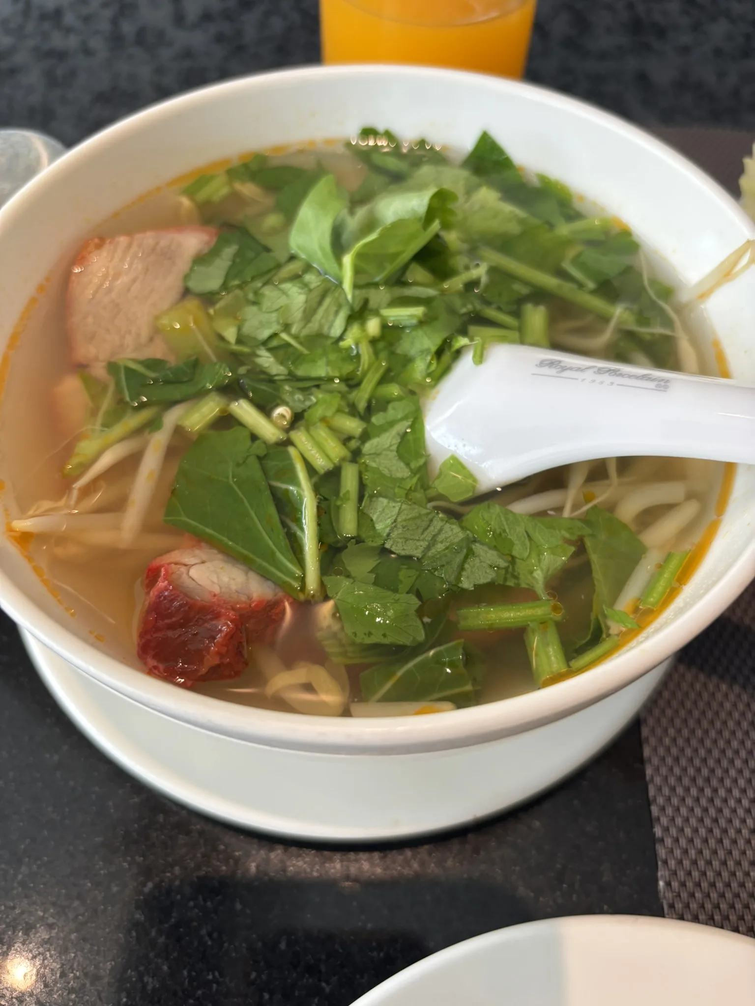 Noodle soup at breakfast buffet Ana Anan Pattaya