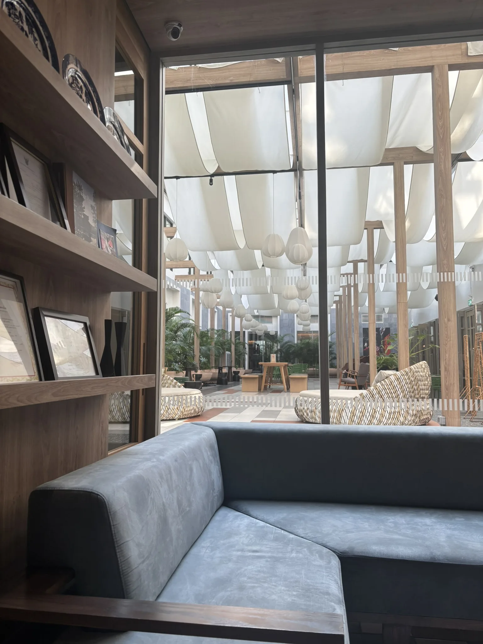 ASAI Bangkok Chinatown review - boutique hotel lobby inside I'm Chinatown department store on Yaowarat Road