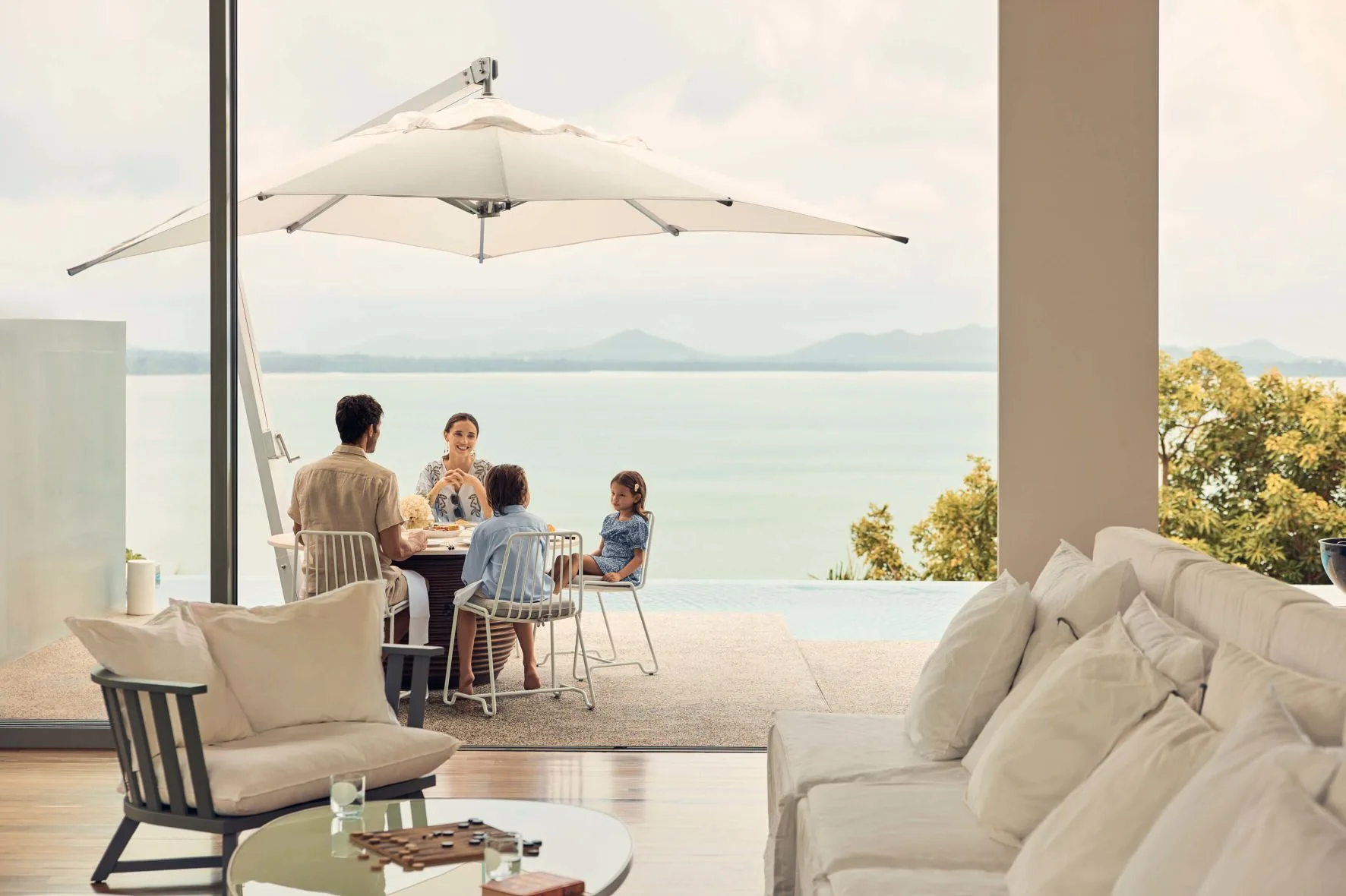 COMO Point Yamu Phuket Thailand infinity pool overlooking Andaman Sea and islands