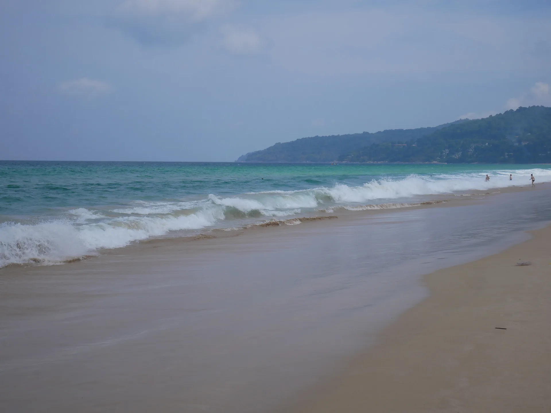 Karon Beach Phuket Thailand long stretch of quiet sand and blue water