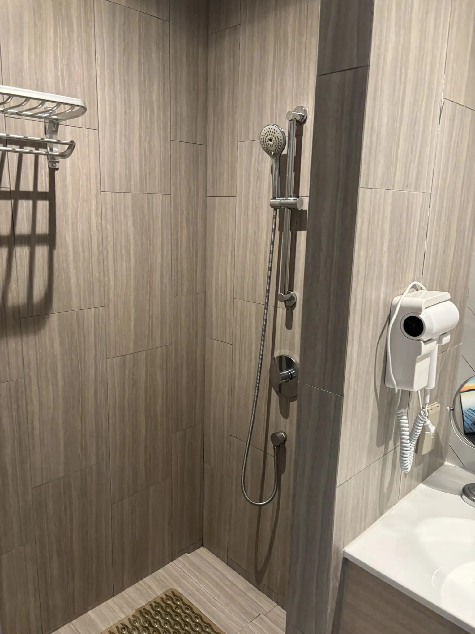 Shower area at Brighton Hotel Pattaya