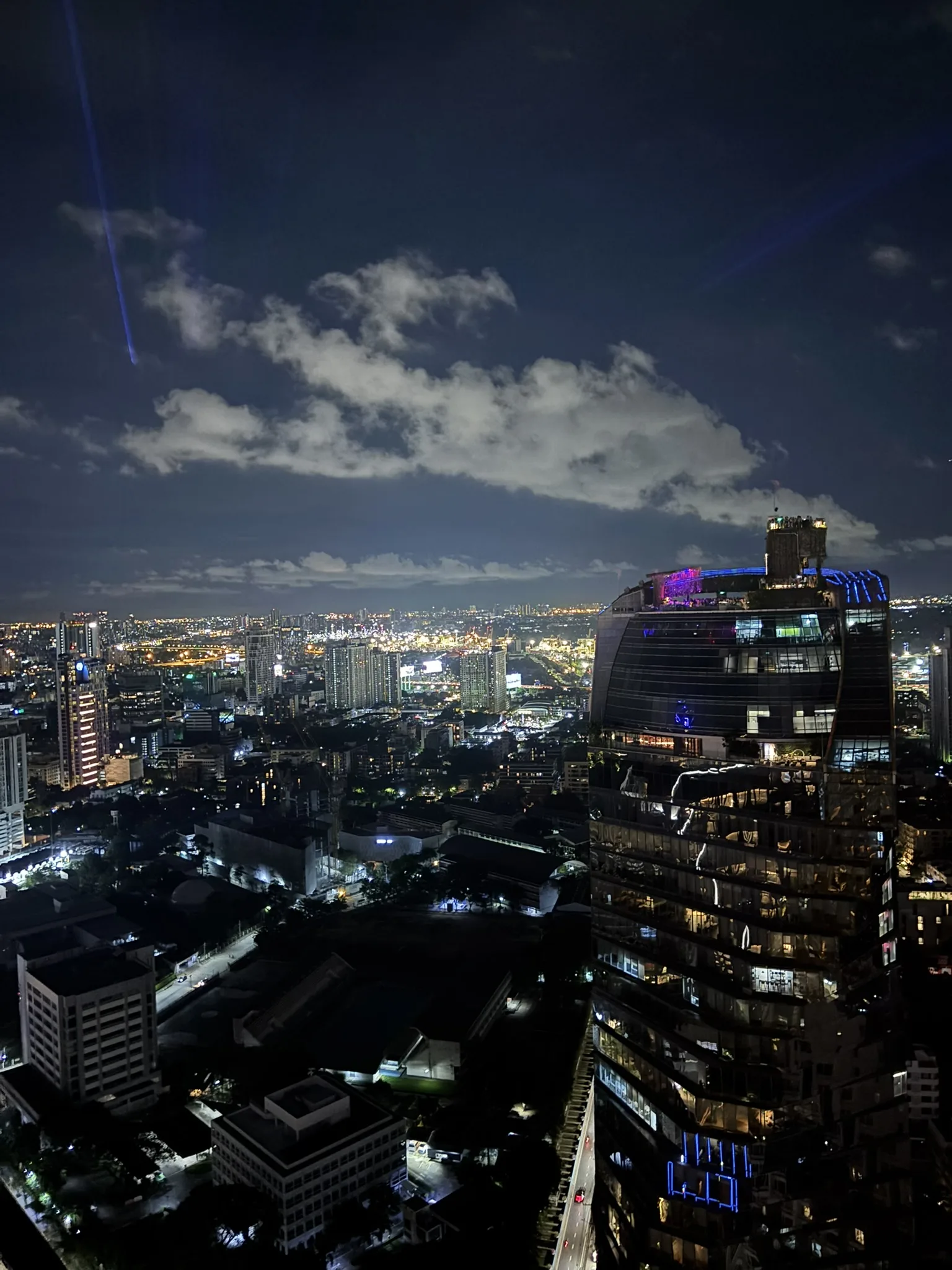 Octave rooftop bar Bangkok skyline view