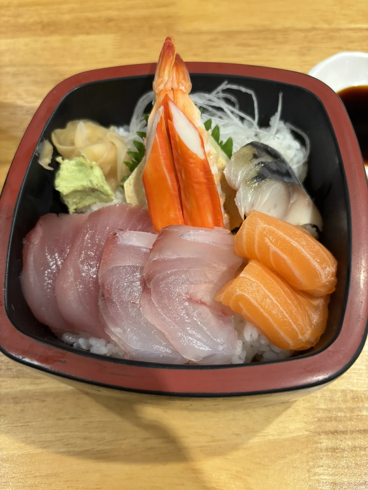 Chirashi special of assorted sashimi over rice at The Japan, Sathorn